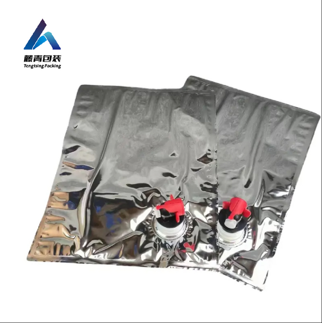 Dispensador de bolsa desechable port&aacute;til para bebidas, papel de aluminio personalizado, 10L/20L, con v&aacute;lvula, embalaje para agua y vino