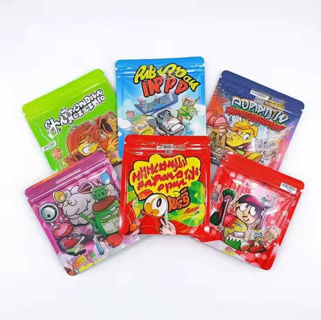 Bolsas Ziplock a prueba de olores que empaquetan 3,5 bolsas de Mylar impresas personalizadas resellables de 1 gramo 4 g de caramelo 3,5 g
