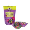 Impression personnalis&eacute;e Soft Touch Stand up ma&iuml;s lin organique l&eacute;gumes graines de chia sac d'emballage en plastique recyclable